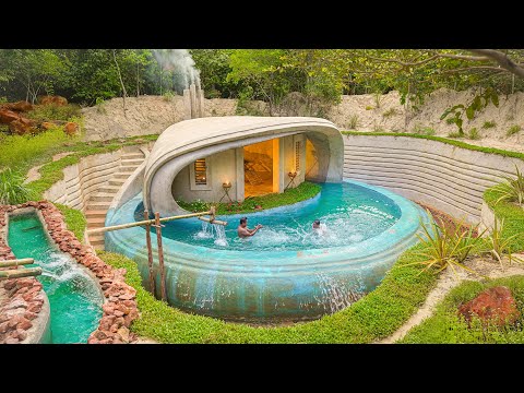 100 days building an underground house in real life