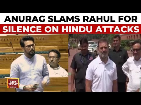 Anurag Thakur Slams Rahul Gandhi, Says 'Rahul Worried About Gaza Not Bangladeshi Hindus'