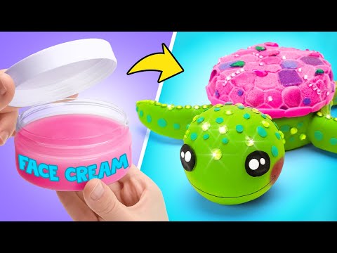 Du pot de crème pour le visage à la cachette de bonbons tortue 🍬🐢 Création DIY facile en argile