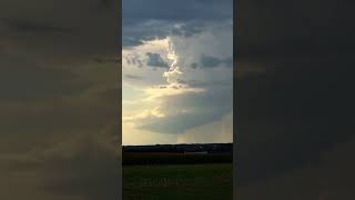 Schöne LP-Superzelle im August 2023 im Landkreis Fürstenfeldbruck.#music #gewitter #storm #shorts
