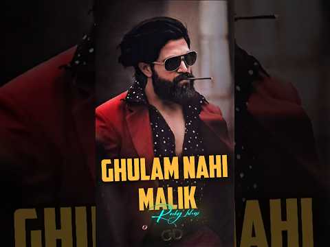 Ghulam Nahi Malik 🔥🤯 Yash Attitude Status KGF Chapter 2 #shorts #kgf #trending