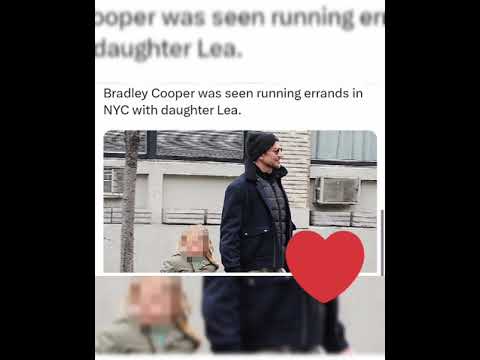 Bradley Cooper was seen running errands in NYC with daughter Lea.