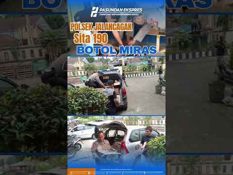 Polsek Jalancagak Sita 190 Botol Miras #shortvideo #subang #subangselatan#jalancagak