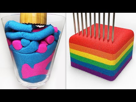 Very Satisfying and Relaxing Compilation 321 Kinetic Sand ASMR