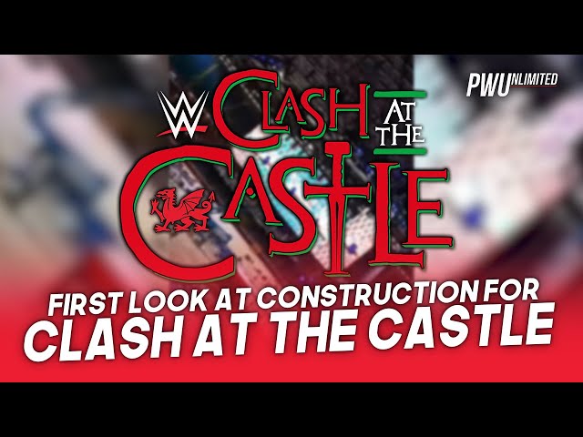 First Look At Stage Construction For WWE Clash At The Castle