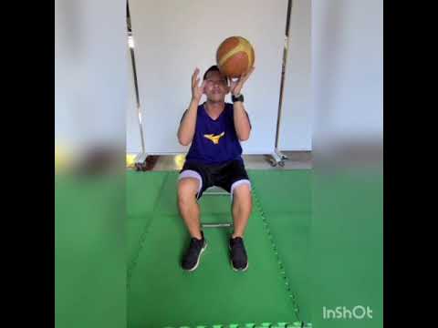 籃球基本動作  定點球操+椅子球操 - YouTube