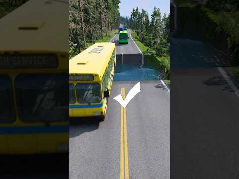 Mixer Buses vs Massive Water Pit #3 |#carsvswaterpit #doubleflatbedtrailertruckvsspeedbumps