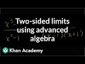 Understanding Limits and Algebraic Simplification