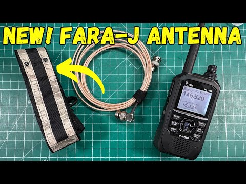 The Fara-J 2 Meter Faraday Cloth J-Pole Antenna By VE6SFX