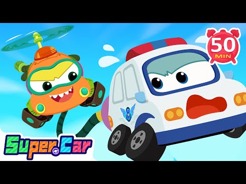 Thrilling Flight | Rescue Cars & Car Songs | Nursery Rhymes | Kids Cartoons | Supercars