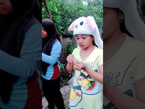 kalung dari daun singkong#shorts