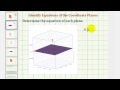Understanding 3D Coordinate Planes