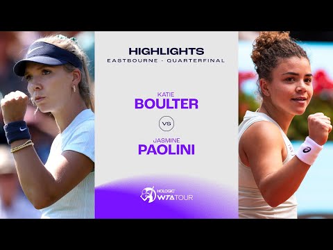 Katie Boulter vs. Jasmine Paolini | 2024 Eastbourne Quarterfinal | WTA Match Highlights