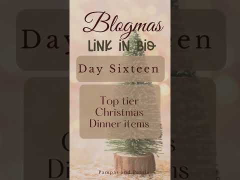 #blogmas day 16! top tier #christmasdinner items! #christmascheer #shortsfeed #festivefood
