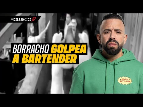 Hombre basura y puerco golpea a bartender / TENEMOS EL VIDEO