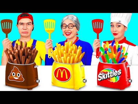 Me vs Grandma Cooking Challenge | Funny Situations in Kitchen by PaRaRa Challenge