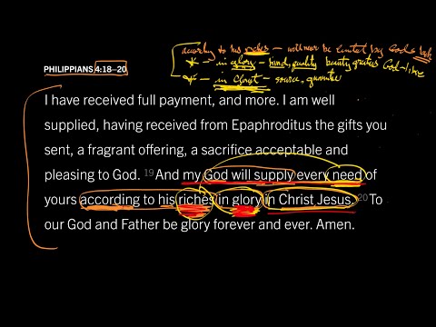 Philippians 4:18–20 // Part 3 // No Need You Have Will Exhaust God