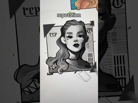 Drawing EVERY Taylor Swift Album✏️✨(Updated) #taylorswift #swifties #drawing #shorts