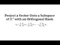 Vector Projection and Distance in R4