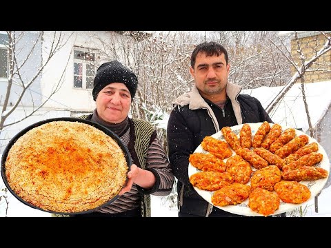 Snowy Azerbaijani Village Life | Hard Life, Simple Joys | Faraway Mountain Country Life