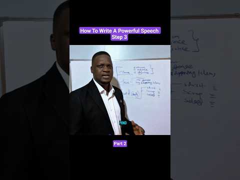How to Write a Powerful Speech Step 3. #keynotespeaking #speakingeveryday #clearspeech
