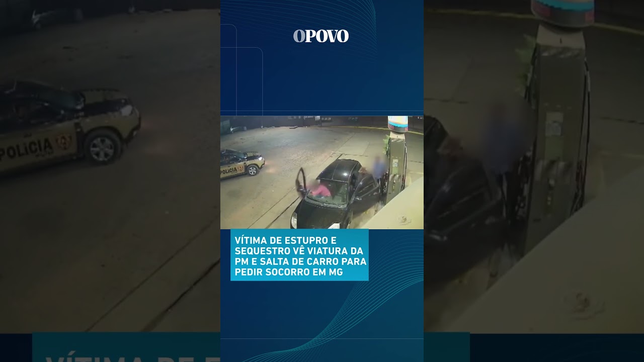 Vítima de estupro e sequestro salta de carro para viatura da PM para escapar de ex em MGvideo