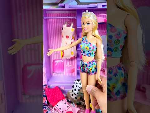 Barbie going outside story 😍~mini wood toy-wood working art skill wood / hand crafts/ #shorts