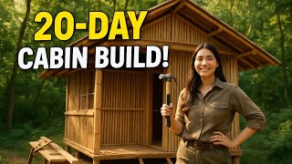 She Built a Bamboo House With Just a Knife!