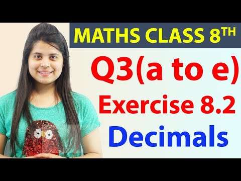 Q 3(a) to (e) - Ex 8.2 - Decimals - Chapter 8, NCERT Maths Class 6th