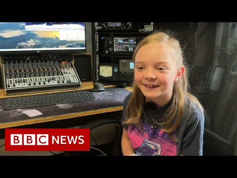 Eight-year-old girl makes radio call to International Space Station – BBC News