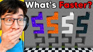 Which is Faster in Minecraft?