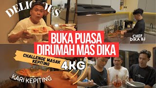 KASIH CHALLENGE DIKA BJ MASAK KEPITING 4KG!! DIKA BJ SAMPAI ESMOSI MASAK MEPET MAGHRIB....