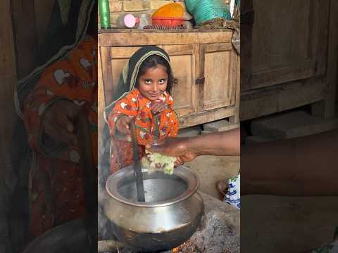 morning routine in desert #villagelife #traditional food #desert #india