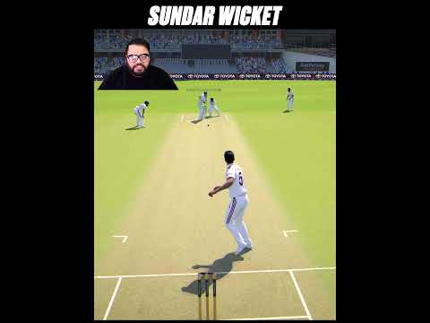 Sundar Wicket In Cricket 26 ft Arpit Bala #shorts #cricket #ipl