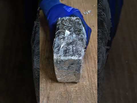 Day 69 of turning aluminum foil into a 1000 grams solid ingot. #experiment #ingot #challenge