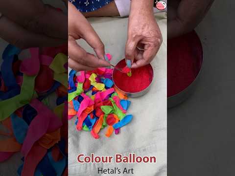 Color Balloon 🎈 Holi Idea