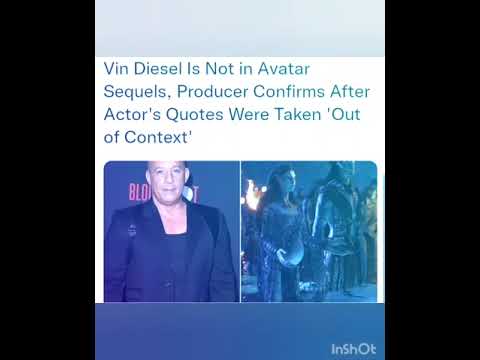 Vin Diesel Is Not in Avatar Sequels, Producer Confirms After Actor's Quotes Were Taken 'Out of