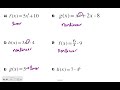 Linear and Nonlinear Functions Concepts