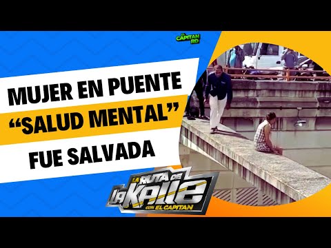 Mujer intenta lanzarse de Puente y es salvada en Santo Domingo