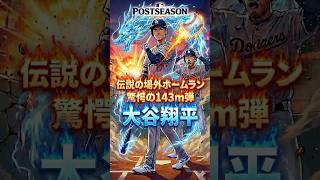 🚨【規格外143m】大谷翔平、ポストシーズンでクラブハウス越え伝説の場外ホームラン！ #Shorts