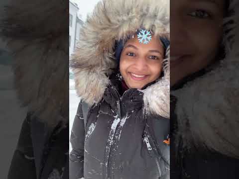 Snow flakes ❄️winter isn’t over #snow #trending #malayalam #norway #winter