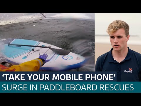 'Take a lifejacket and a phone': Paddleboarders urged to stay safe after surge in rescues | ITV News