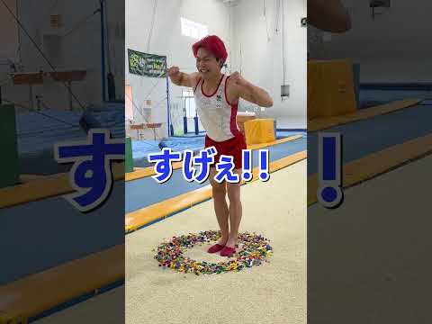 【天才にブロックの中でバク宙させてみたら最後ヤバいことになってた】#shorts