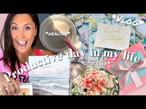 PRODUCTIVE & REALISTIC DAY IN MY LIFE | healthy new habits, what I eat (low carb day)