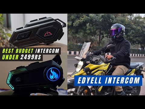 Best Affordable Motorcycle Bluetooth Intercom Under 2499 RS - EDYELL C8 Pro 600M intercom distance.