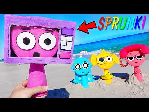 SPRUNKI - Lily, Tele, Aqua &  Bailey (Beach Day) INCREDIBOX SPRUNKI