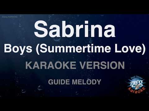 Sabrina - Boys (Summertime Love) (Melody) (Karaoke <strong>Version</strong>)