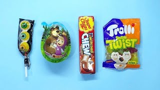 Satisfying Unpacking Sweets Masha And The Bear Chocolate Egg