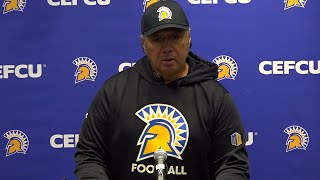 San José State Football Tuesday Press Conference (Fresno St.)