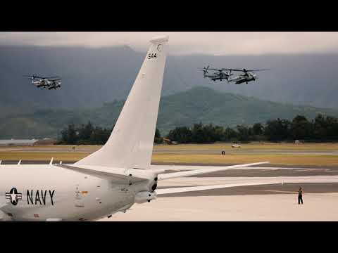U.S. Marine Corps conducts mass air training mission